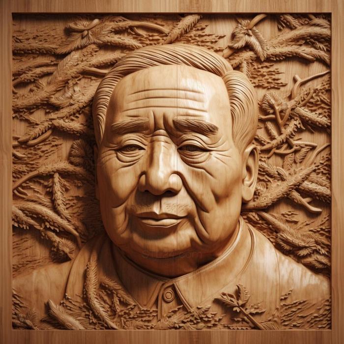 Famous (China Mao Zedong 1, 3DFMS_8428) 3D models for cnc